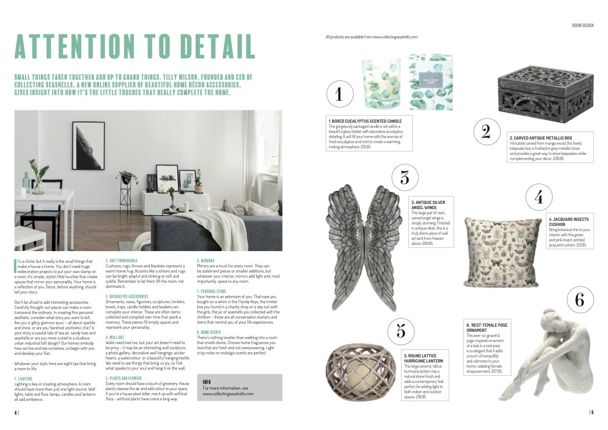 Guild Lifestyle Magazine Feature Home Accessories Supplier Collecting Seashells