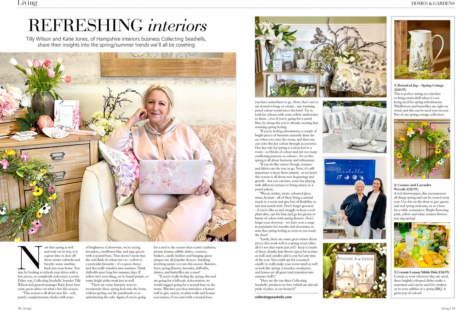 Tilly Wilson CEO of home interiors retailer Collecting Seashells