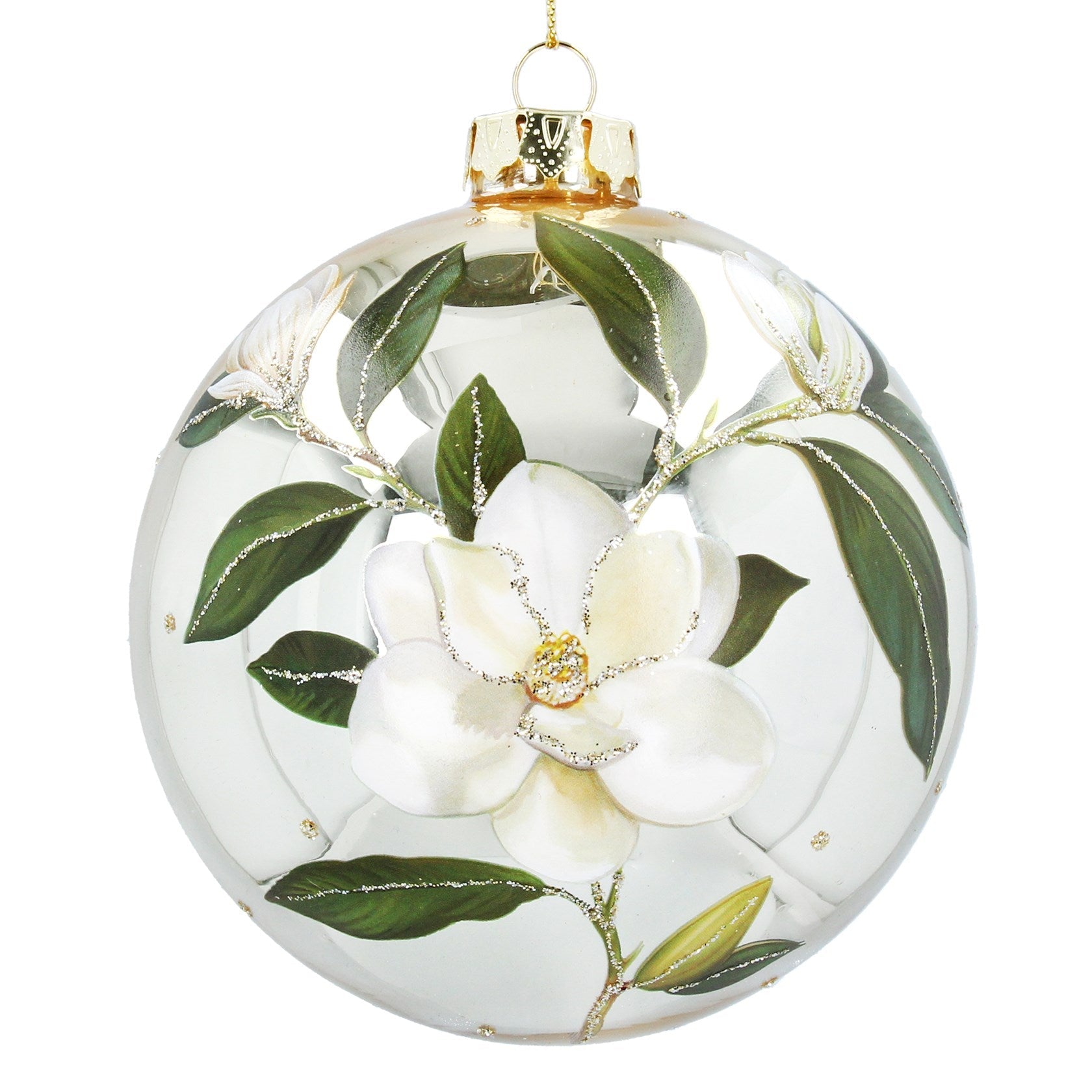 Hanging Mirrored Gold Bauble - Extra Large - Magnolia