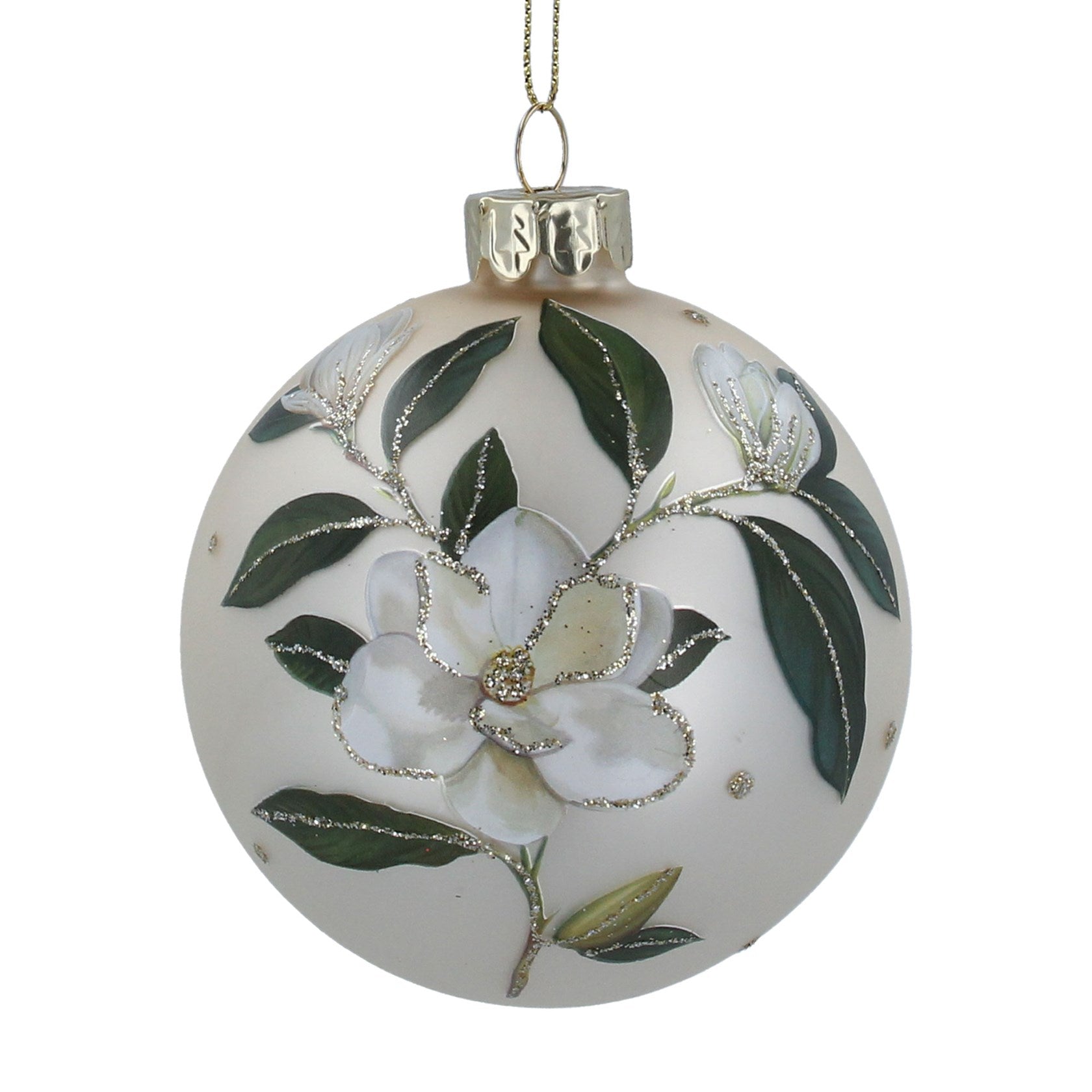 Hanging Cream Bauble - Large - Magnolia