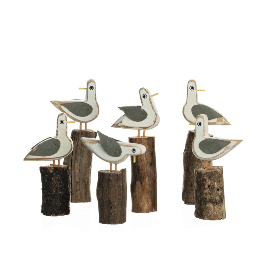 Tin Ornaments - Seagulls on Groynes