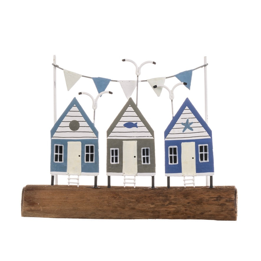 Wooden Beach Hut Scene