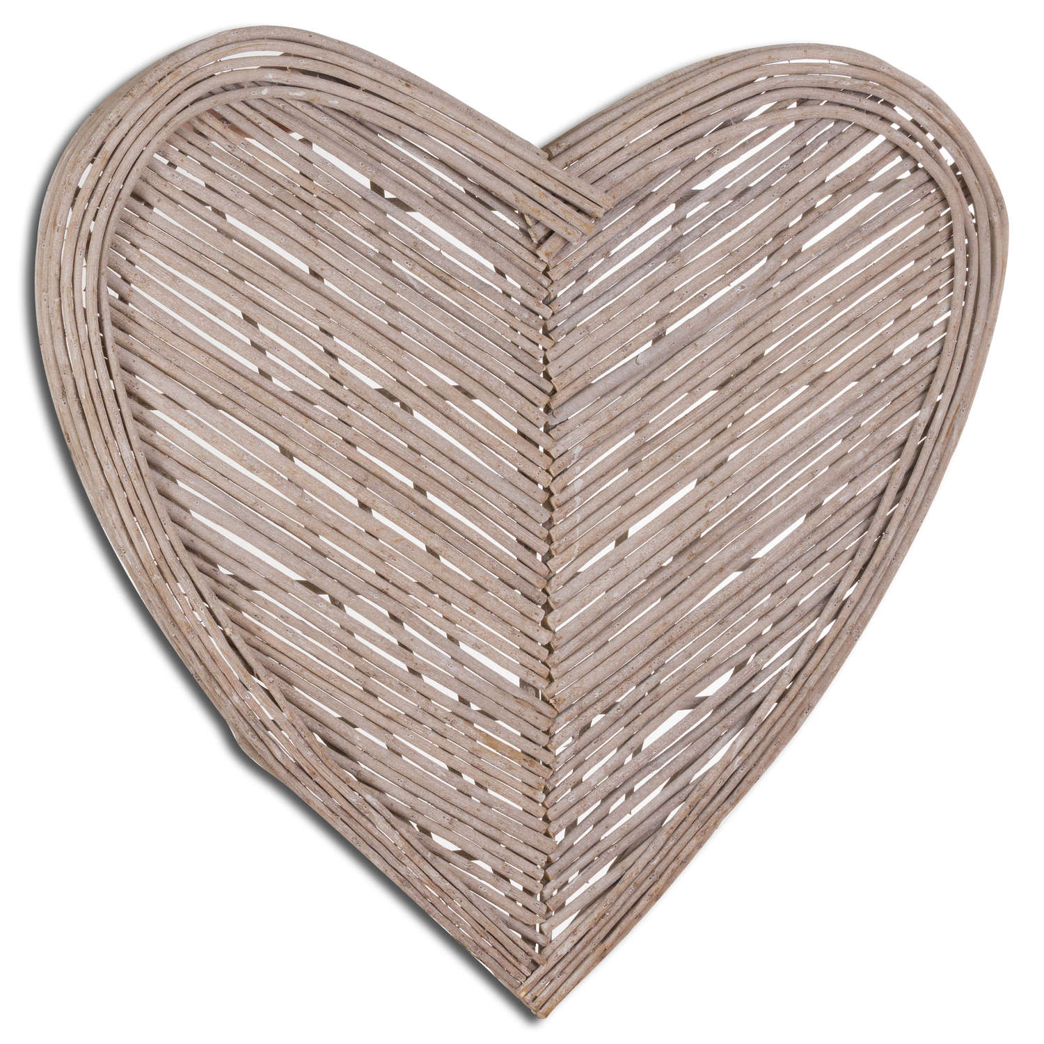 Natural Wicker Heart - Large