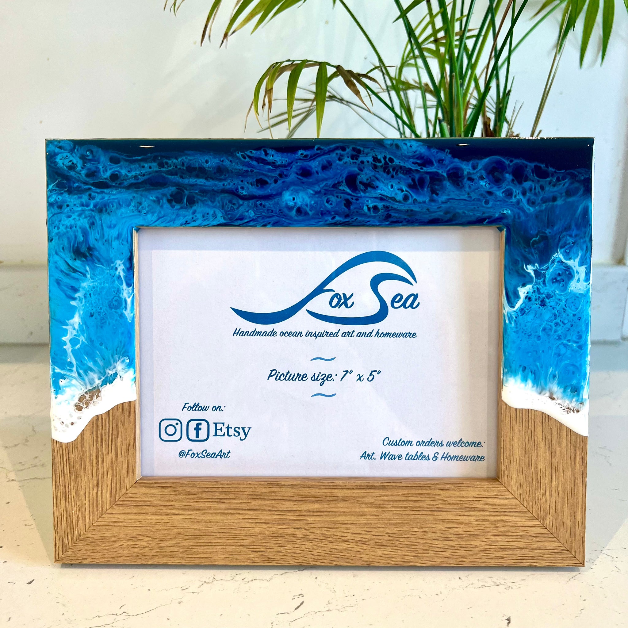 Ocean Picture Frame - Blue