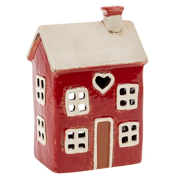 Village Pottery - Heart House - Red
