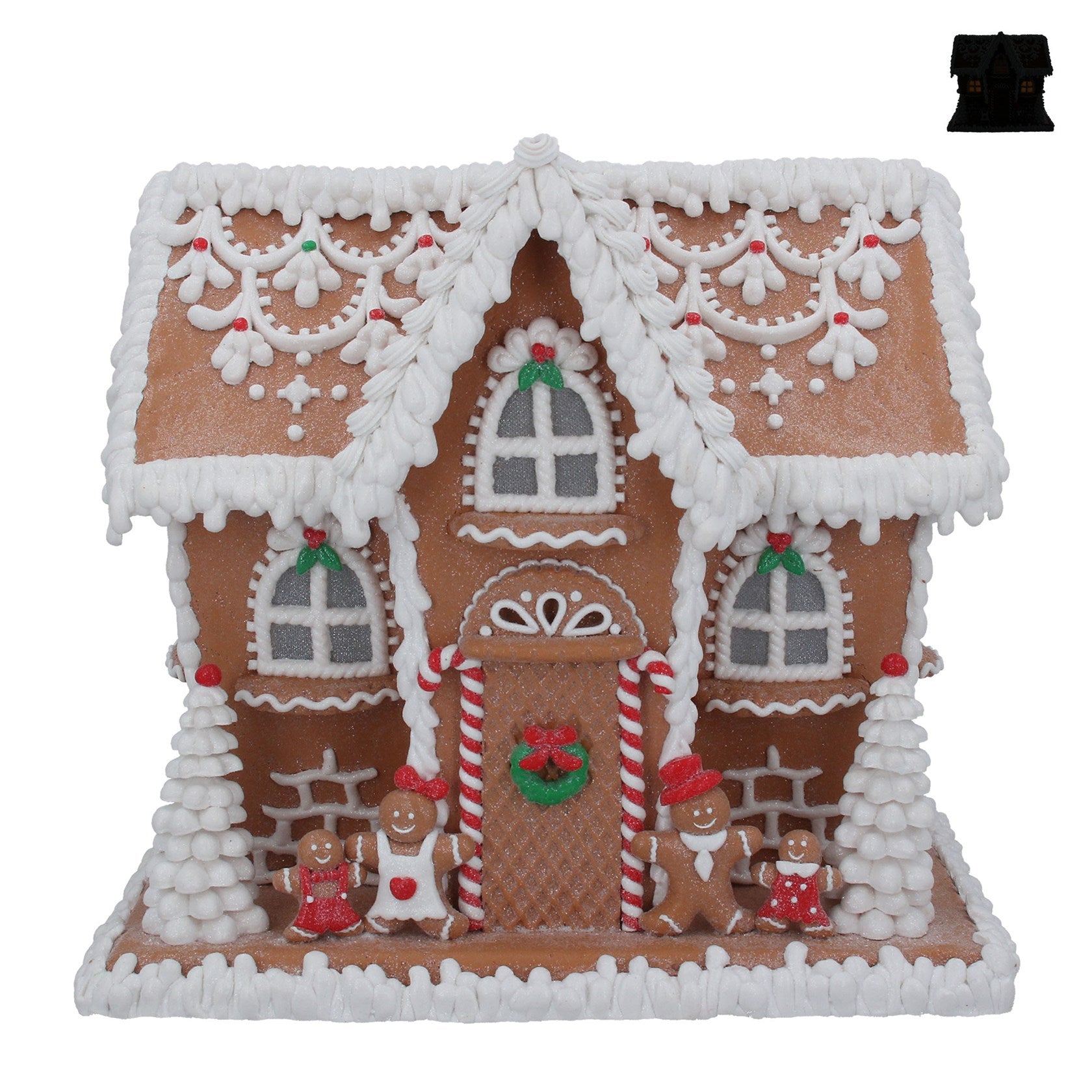 Light Up Gingerbread House - Winter Wonderland