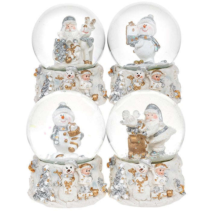 Mini Snowman & Santa Snow Globe