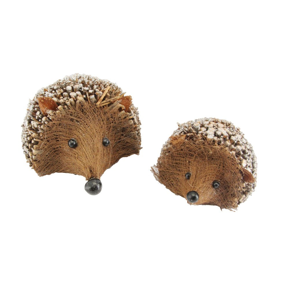 Twig Hedgehog Ornament - Woodland - Set of 2
