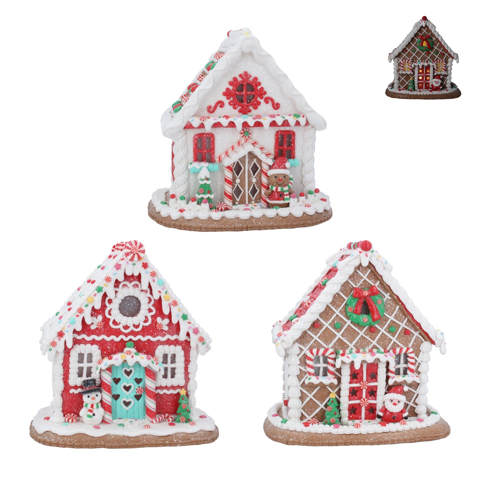 Light Up Gingerbread House - Candy Cottage