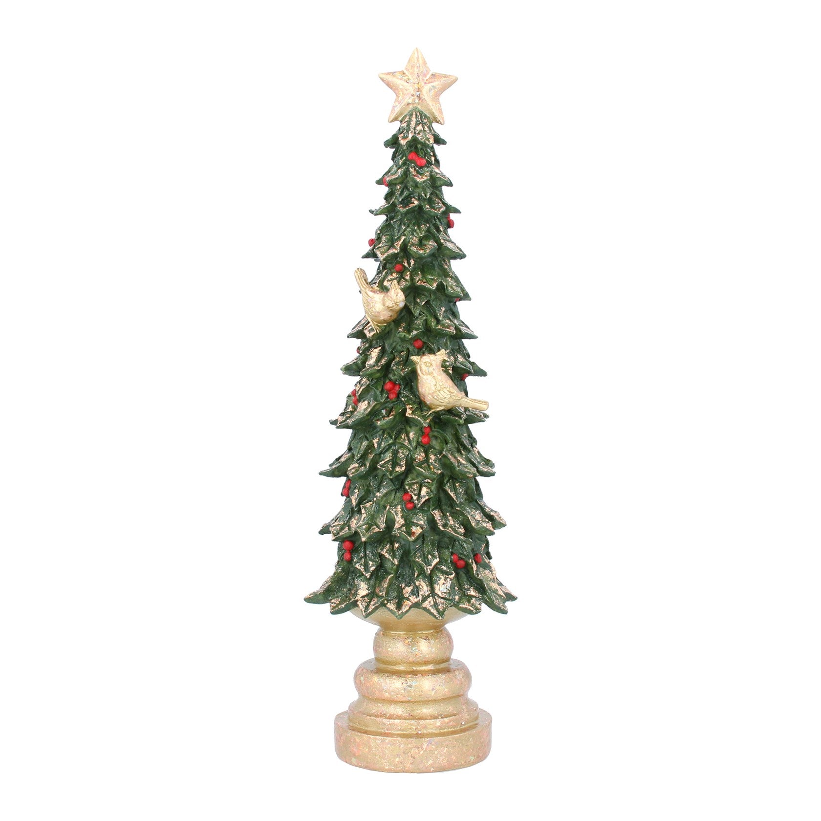 Christmas Tree Ornament - Green & Gold - Nostalgic