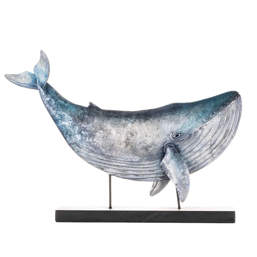 Mounted Iridescent Whale