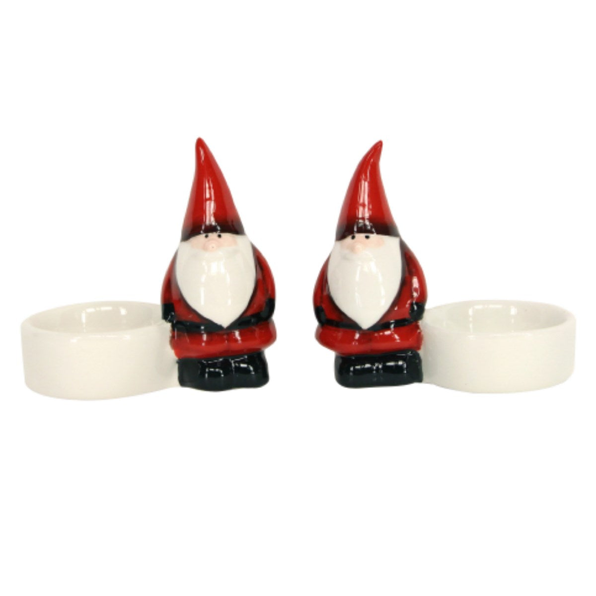 Nordic Santa Tea Light Holder - Set of 2