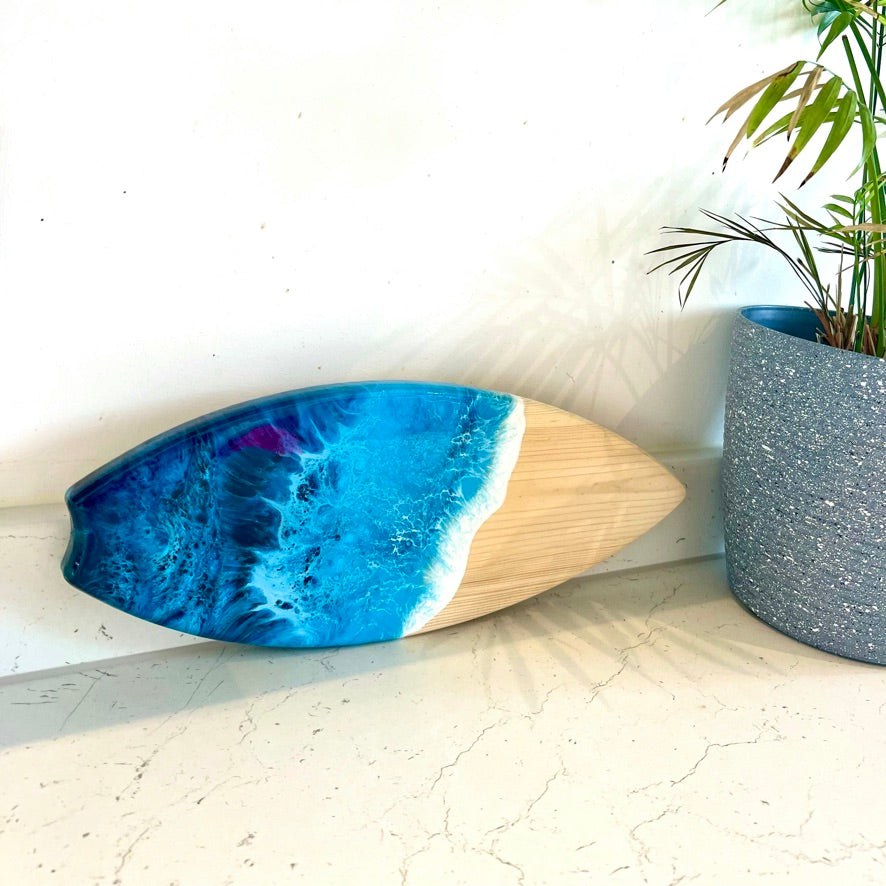 Ocean Mini Surfboard Art