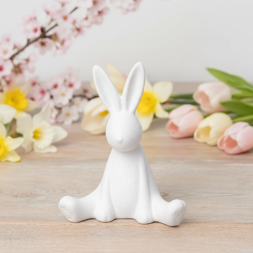 Sitting Bunny Ornament – Collecting Seashells
