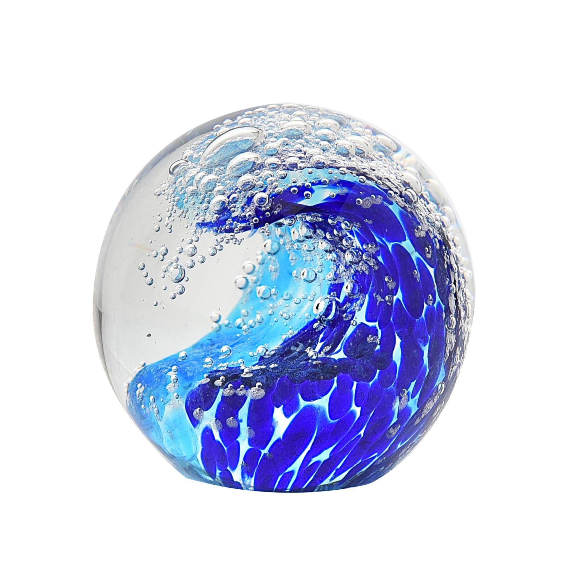 Glass Ornament - Ocean Wave Paperweight
