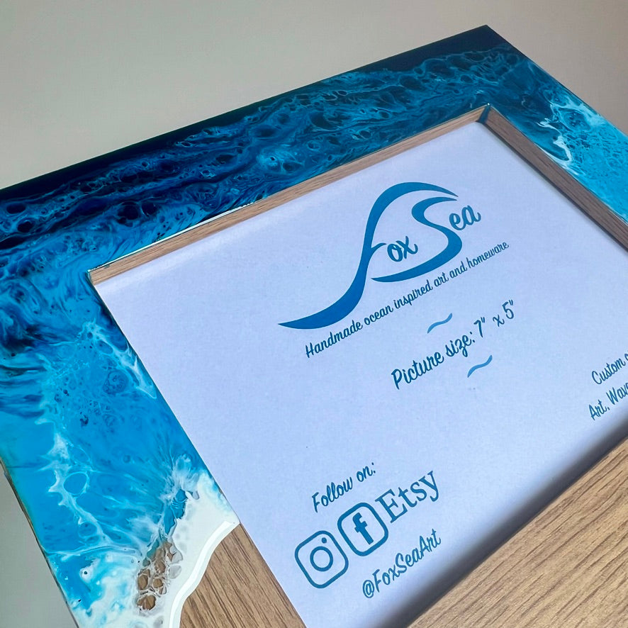 Ocean Picture Frame - Blue