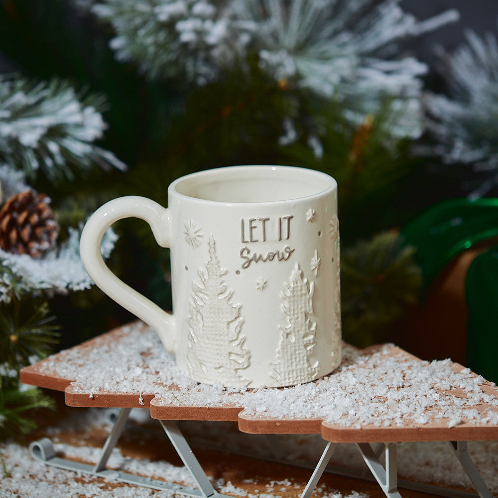 Let it Snow Embossed Mug