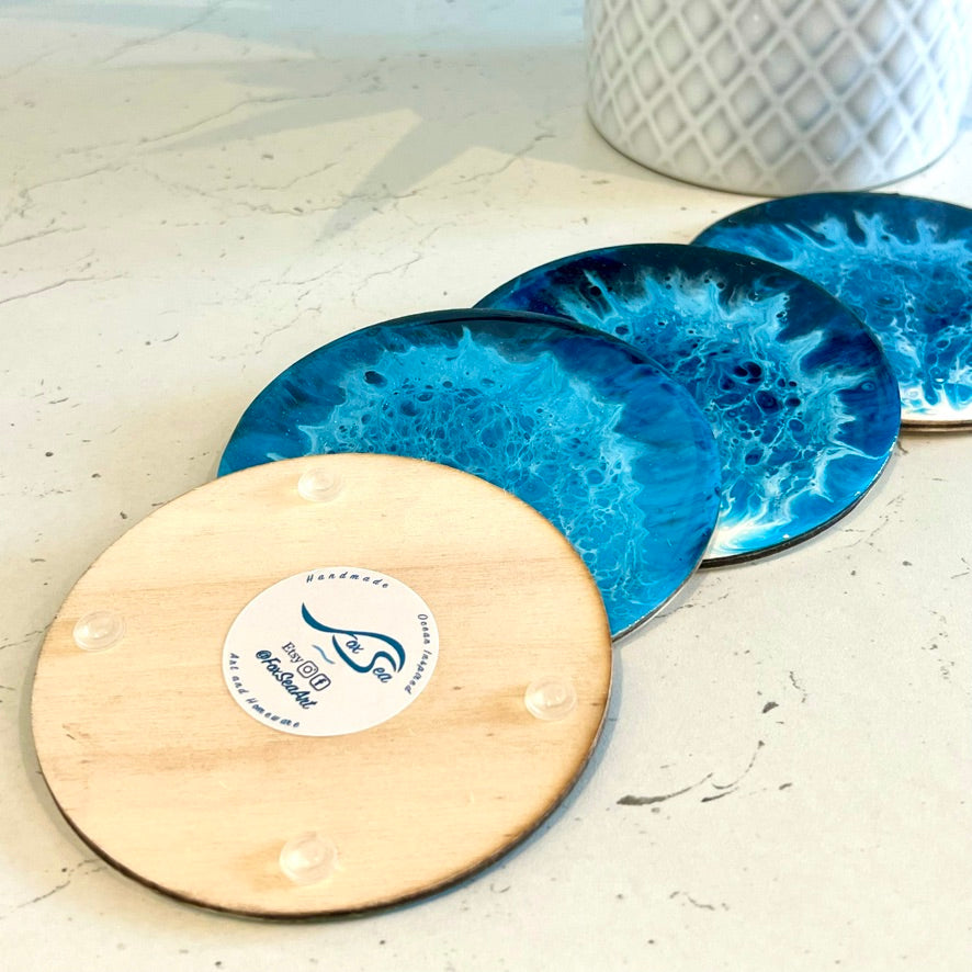 Ocean Coasters - Blue