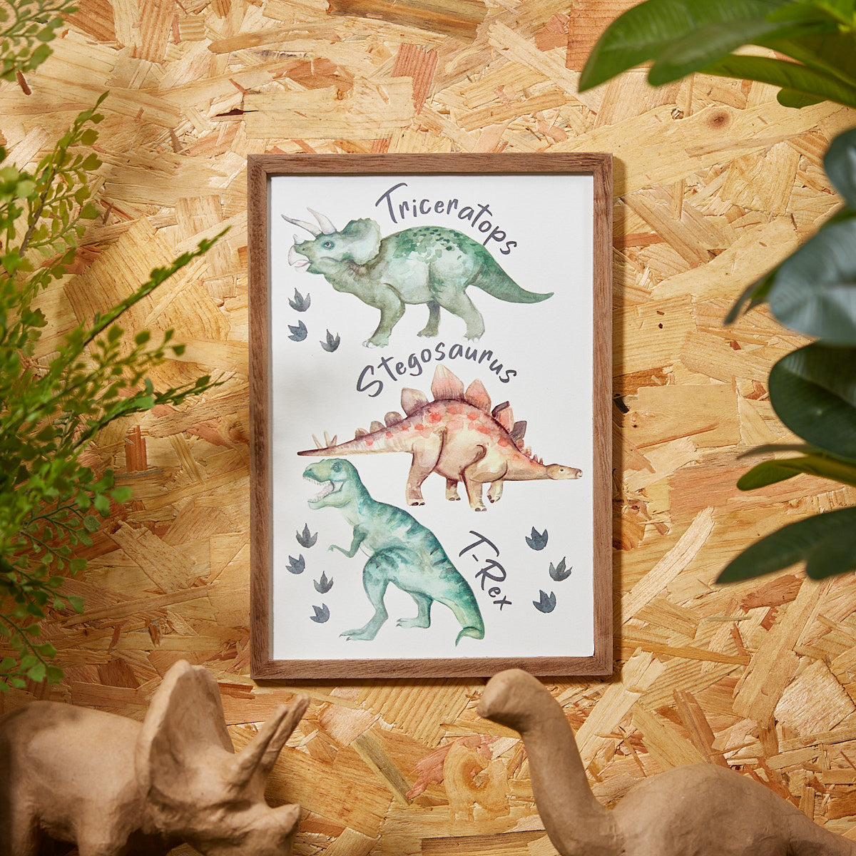 Framed Dinosaur Nursery Plaque