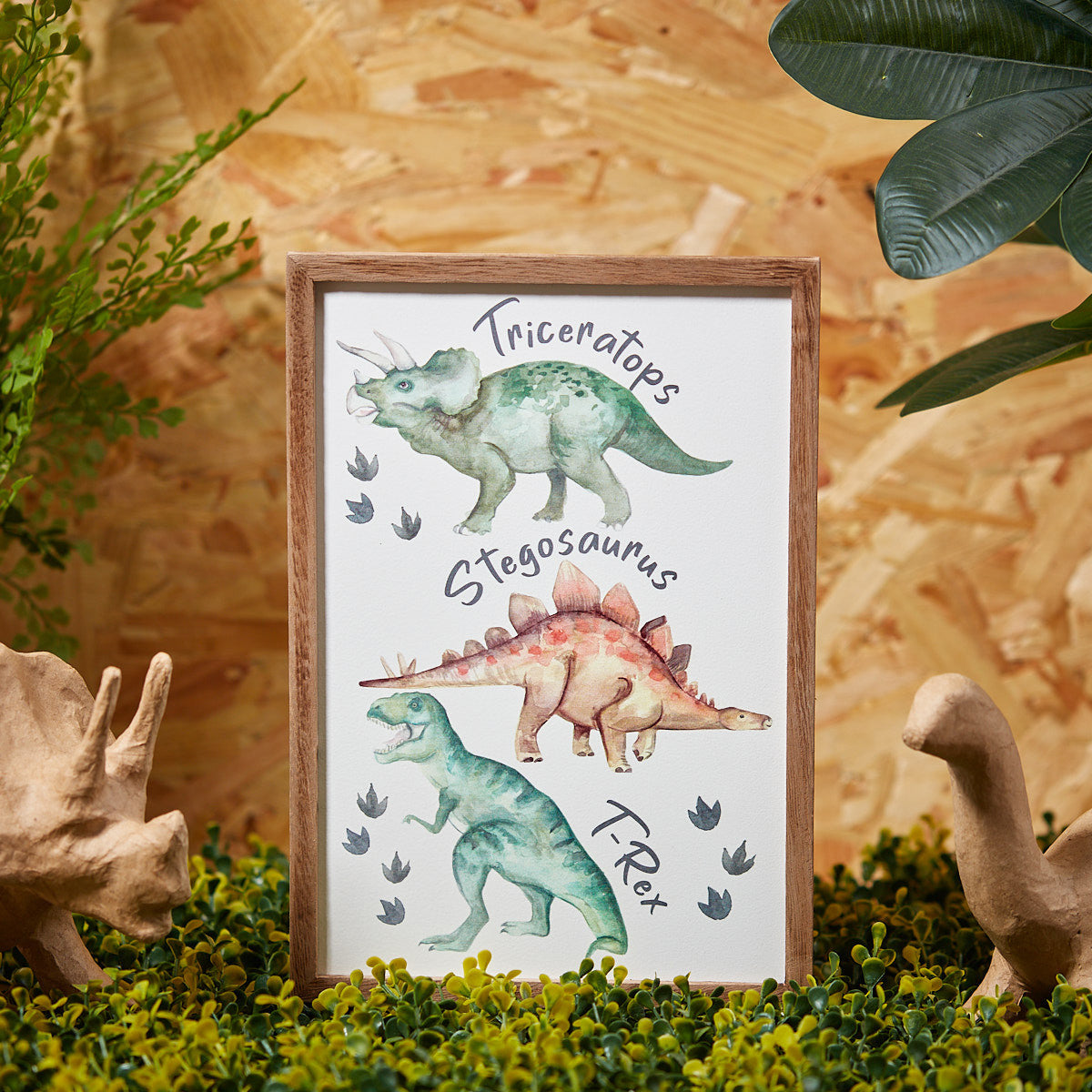 Framed Dinosaur Nursery Plaque