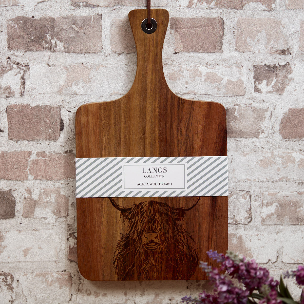 Acacia Wood Cow Chopping Board