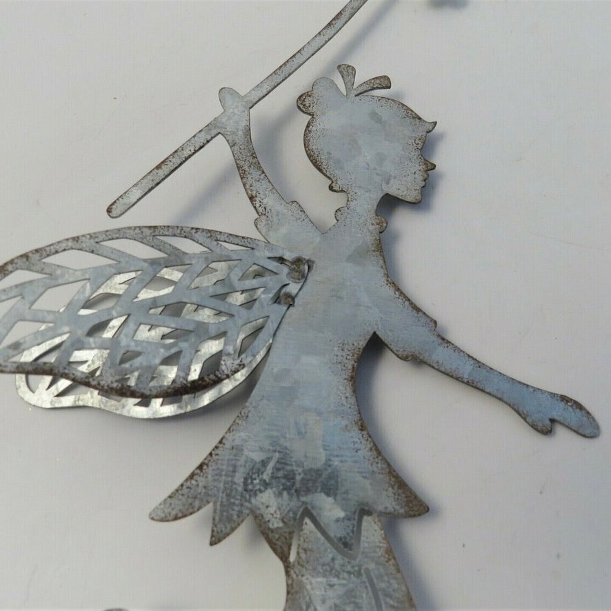Dandelion Metal Hanging Fairies - Set of 2