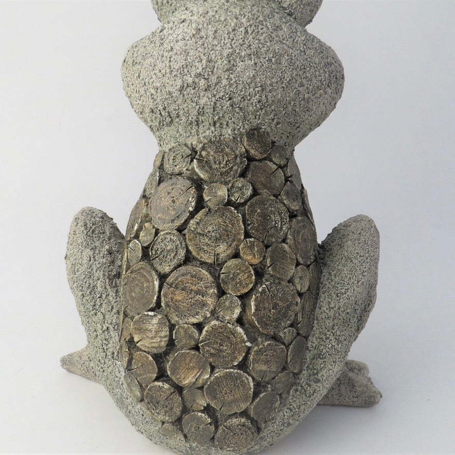 Sitting Frog with Gold Crown