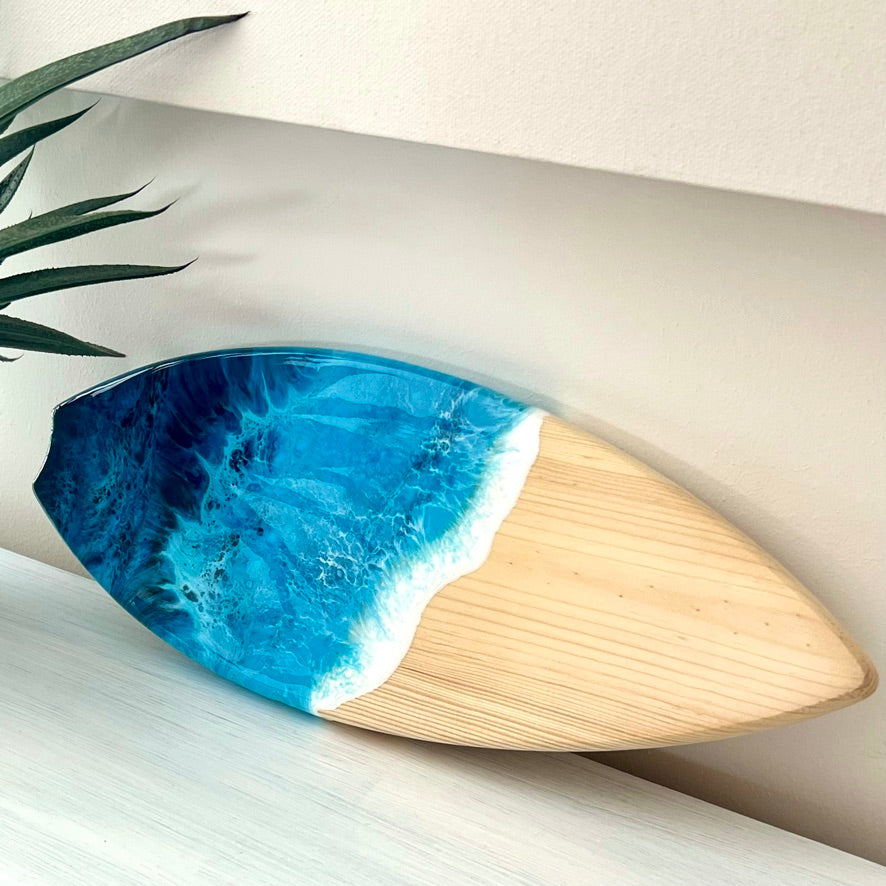 Ocean Mini Surfboard Art