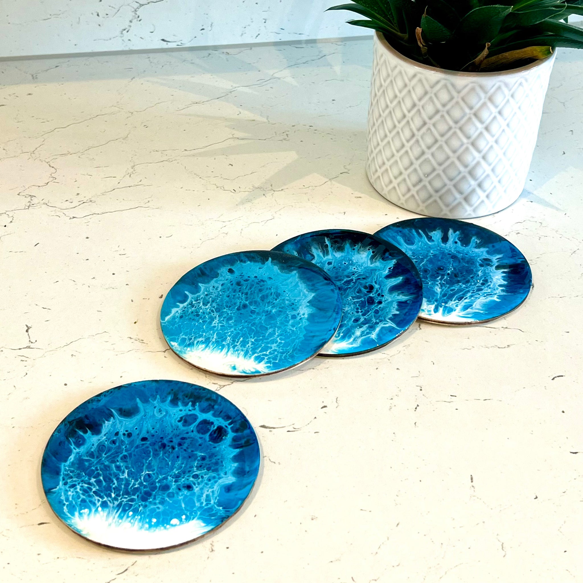 Ocean Coasters - Blue