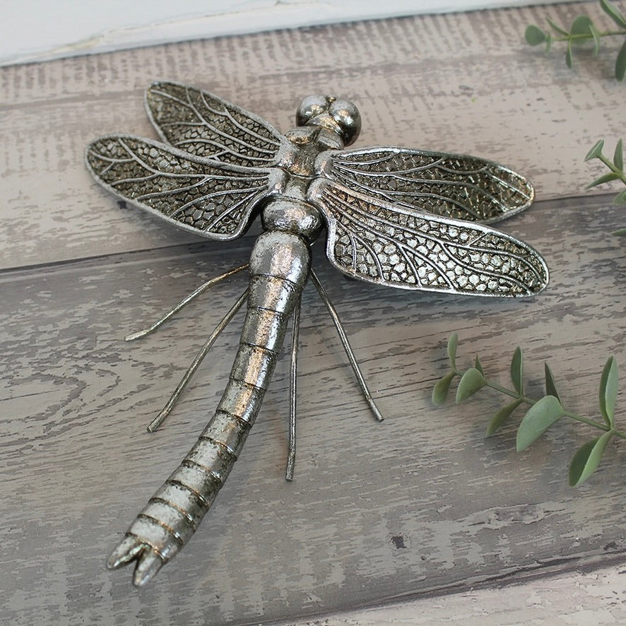Silver Dragonfly Ornament
