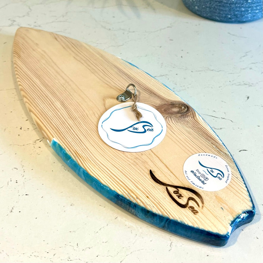 Ocean Mini Surfboard Art