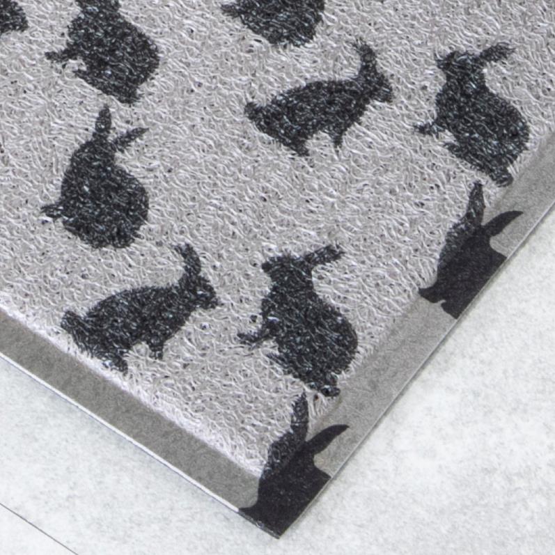 Grey Bunny Doormat