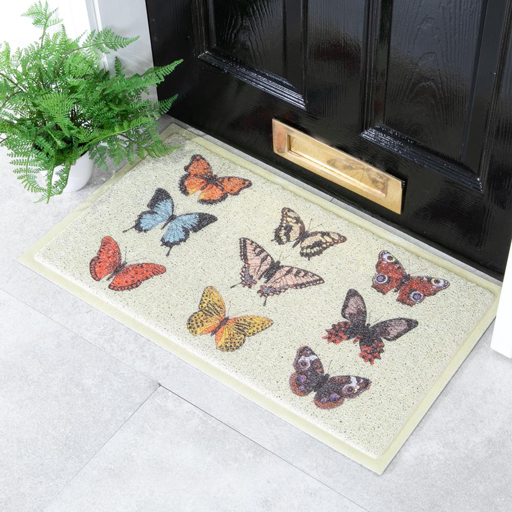 Lime Butterfly Doormat