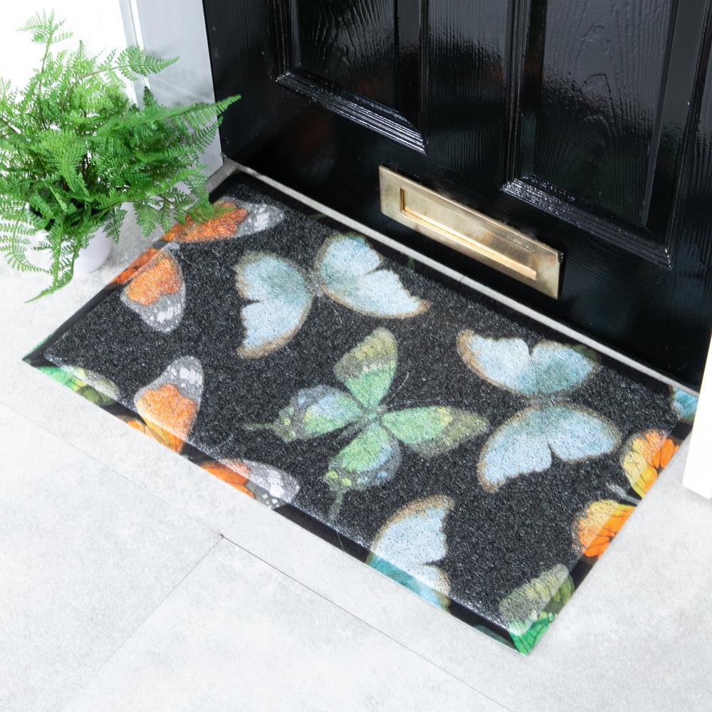 Watercolour Butterfly Doormat
