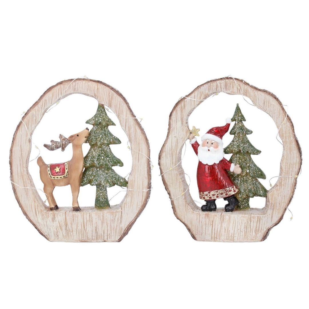 Santa & Reindeer LED Scene
