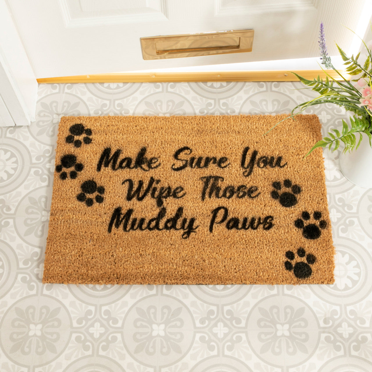 Wipe Those Muddy Paws Doormat