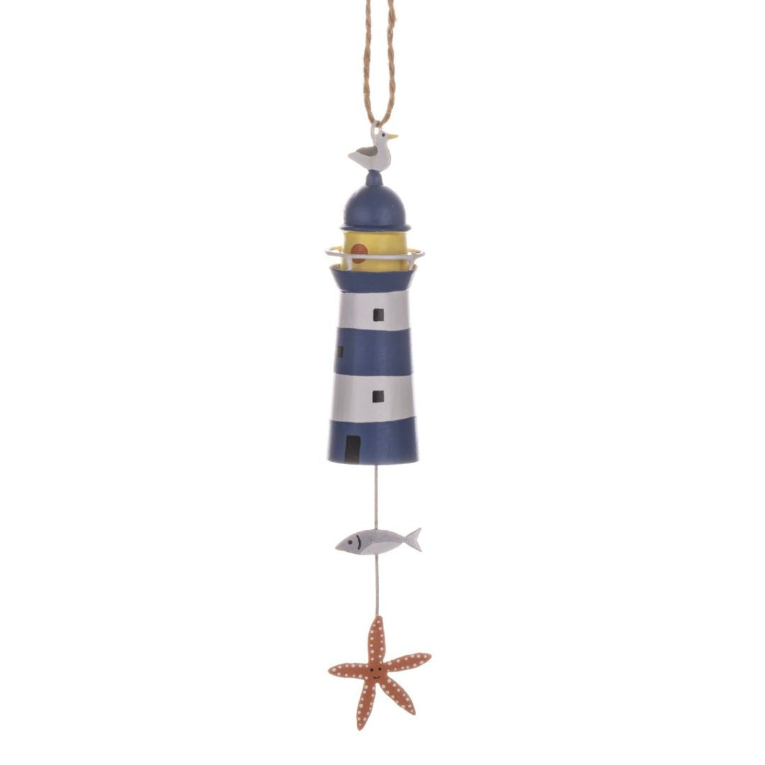 Hanging Tin Ornament - Lighthouse