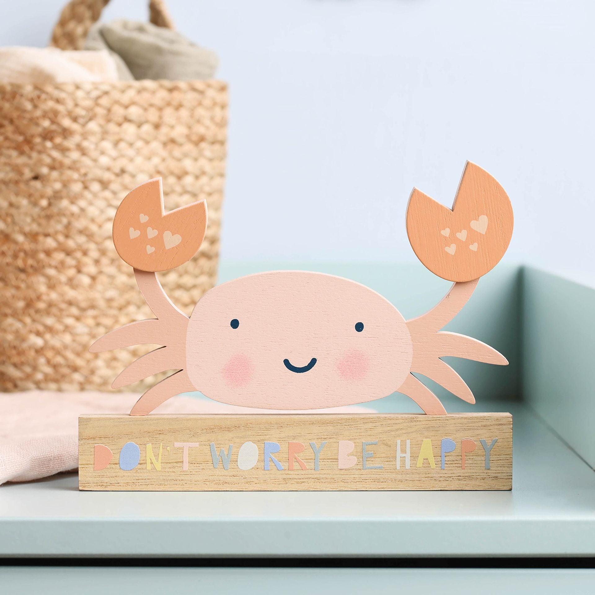 Pastel Ocean Nursery - Crab Plaque