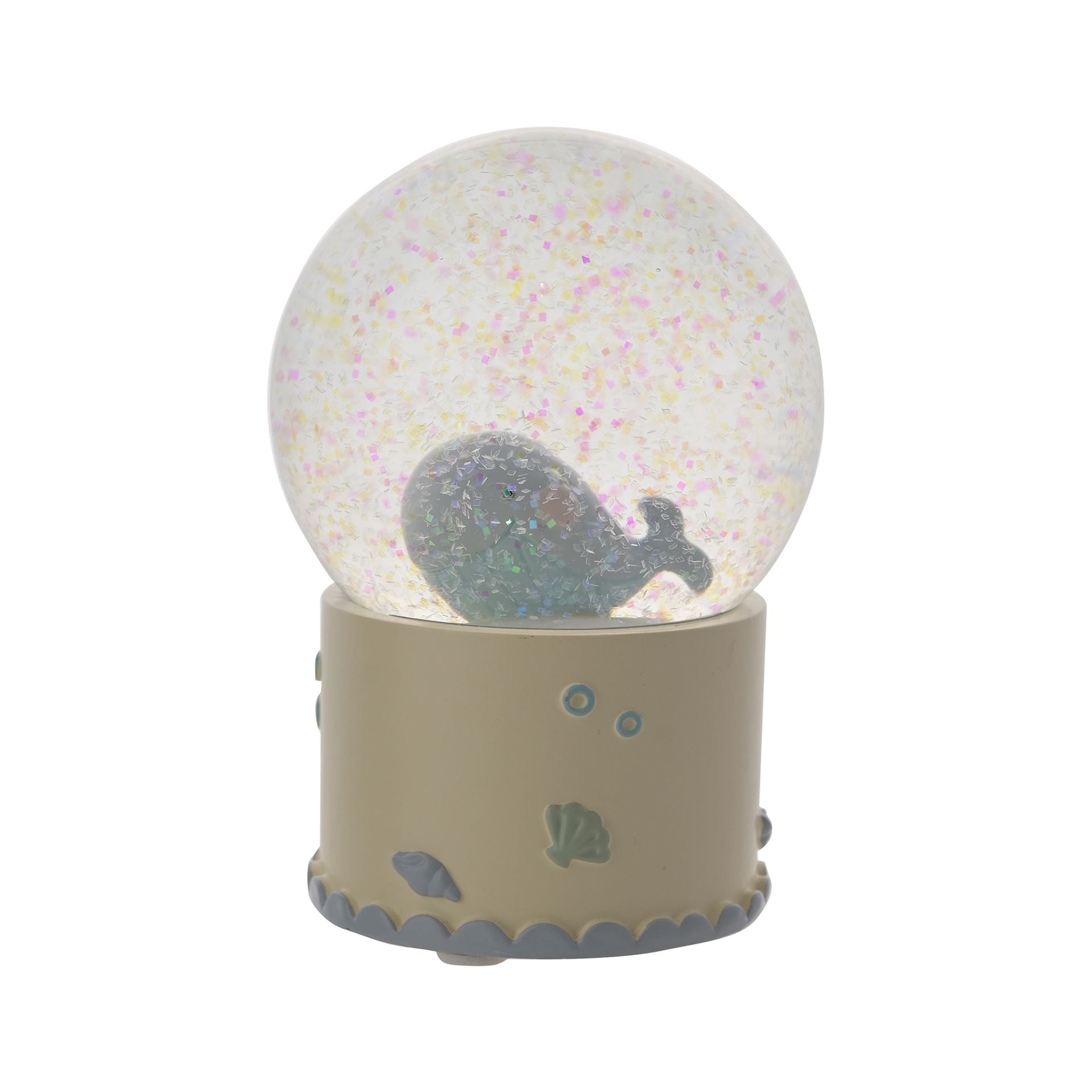 Pastel Ocean Nursery - Whale Snowglobe