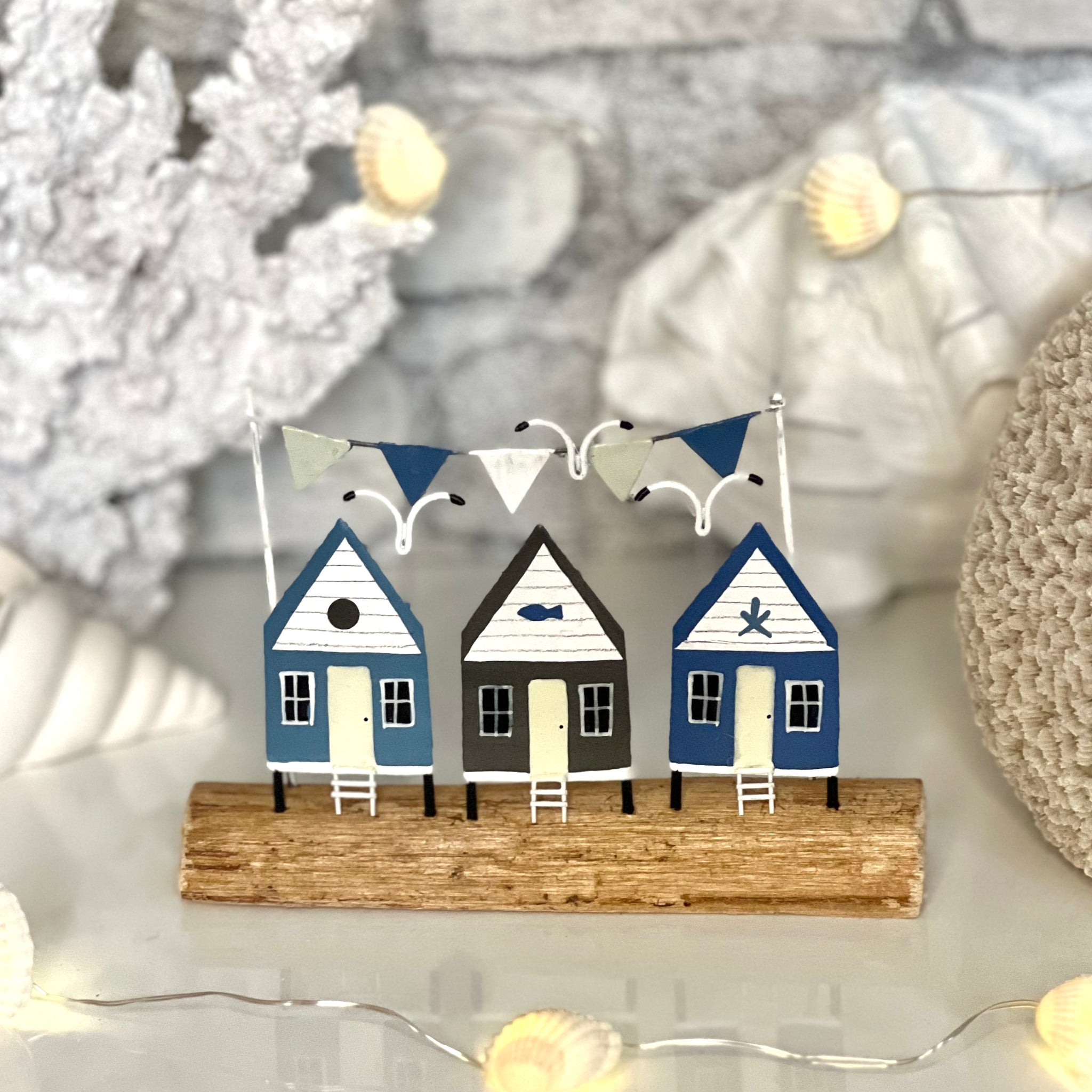 Wooden Beach Hut Scene