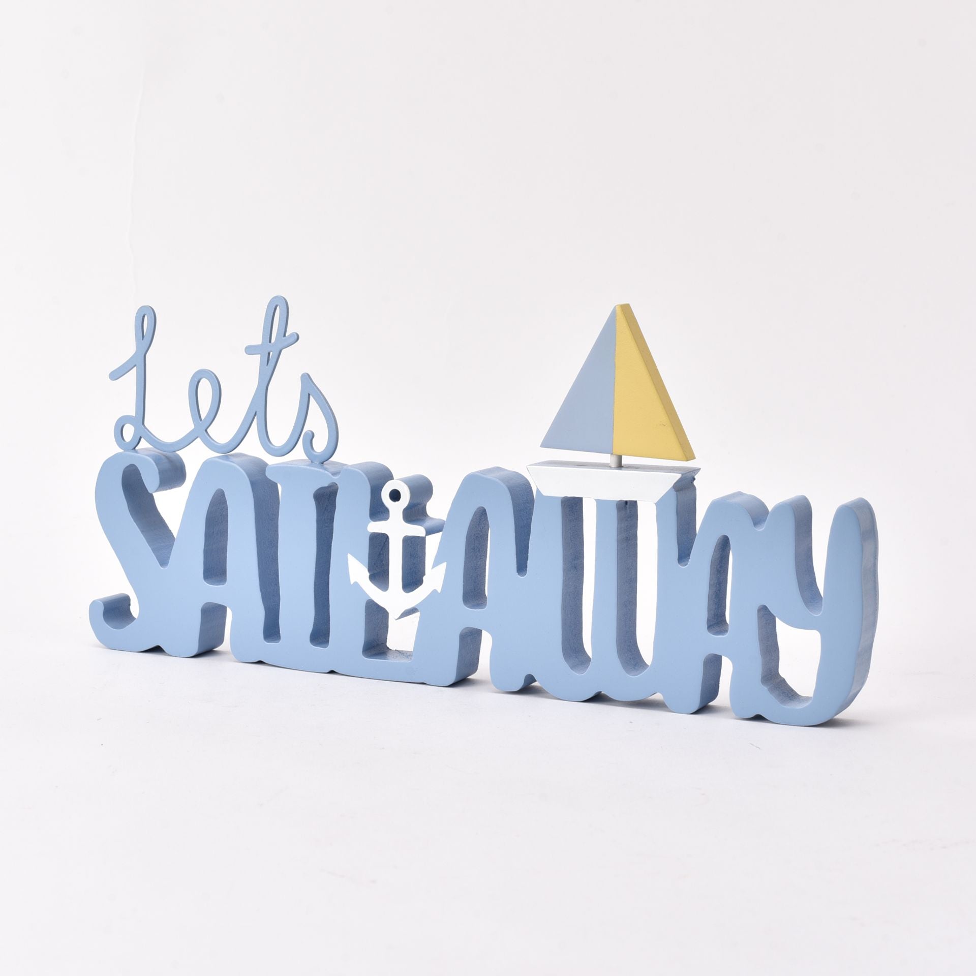Lets Sail Away Wooden Plaque