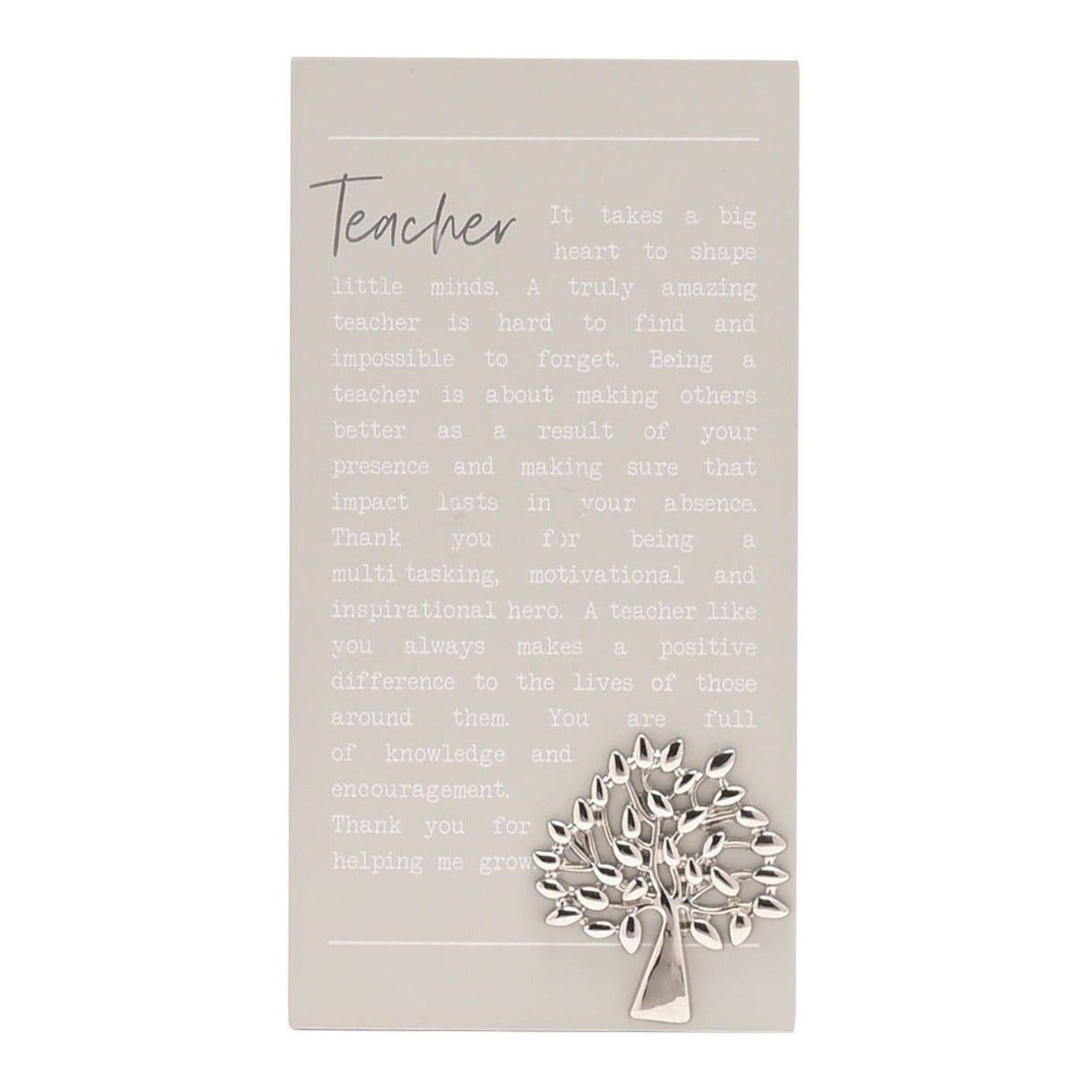 Standing Quote Plaque - Teacher