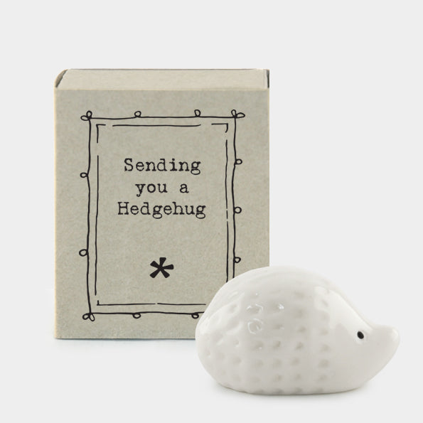 Matchbox Ornament - Sending You a Hedgehug