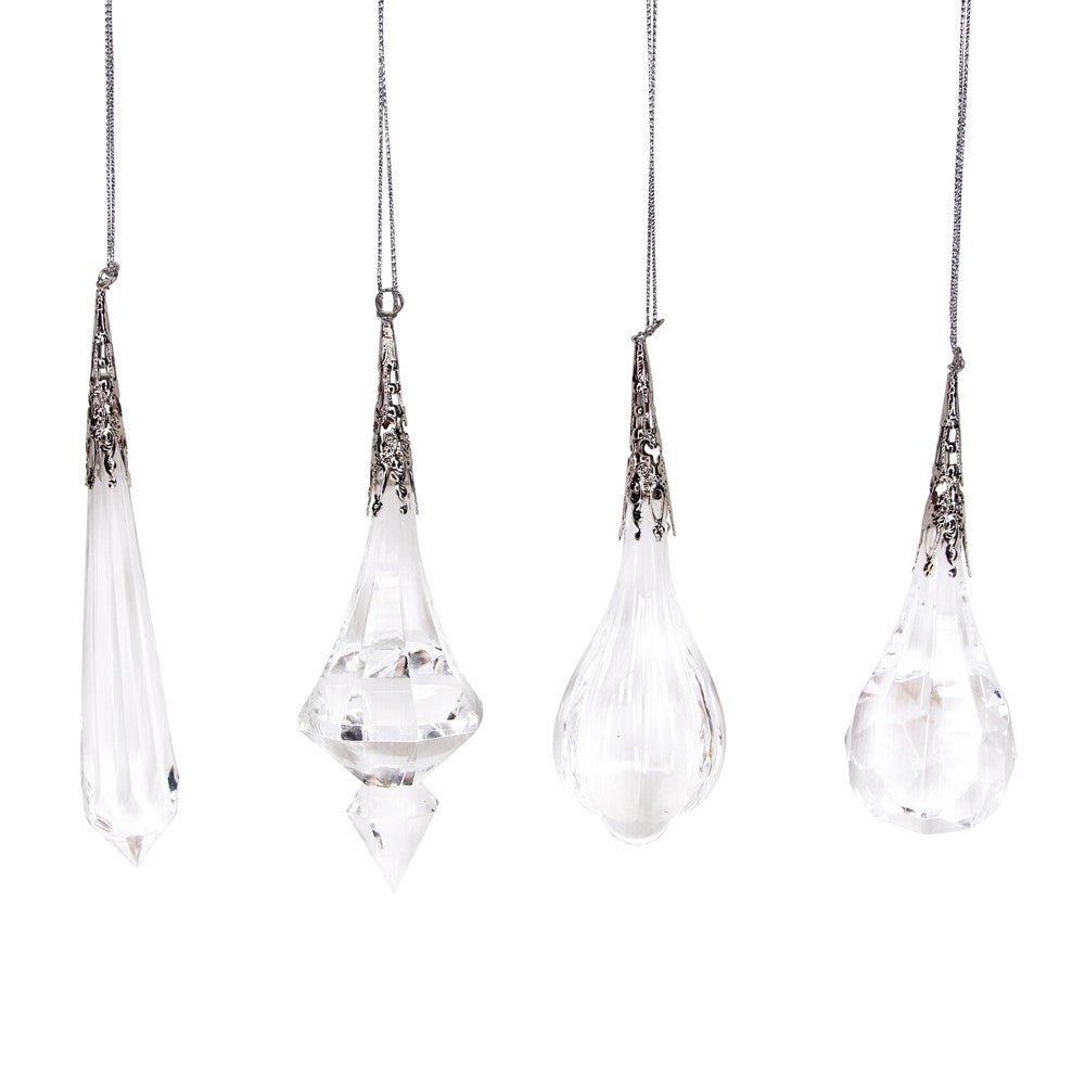 Assorted Crystal Droplets - Set of 4