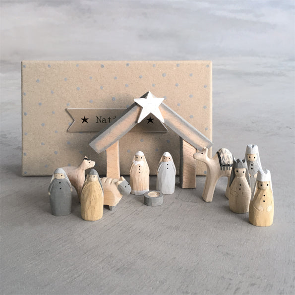 Natural Little Boxed Nativity Set