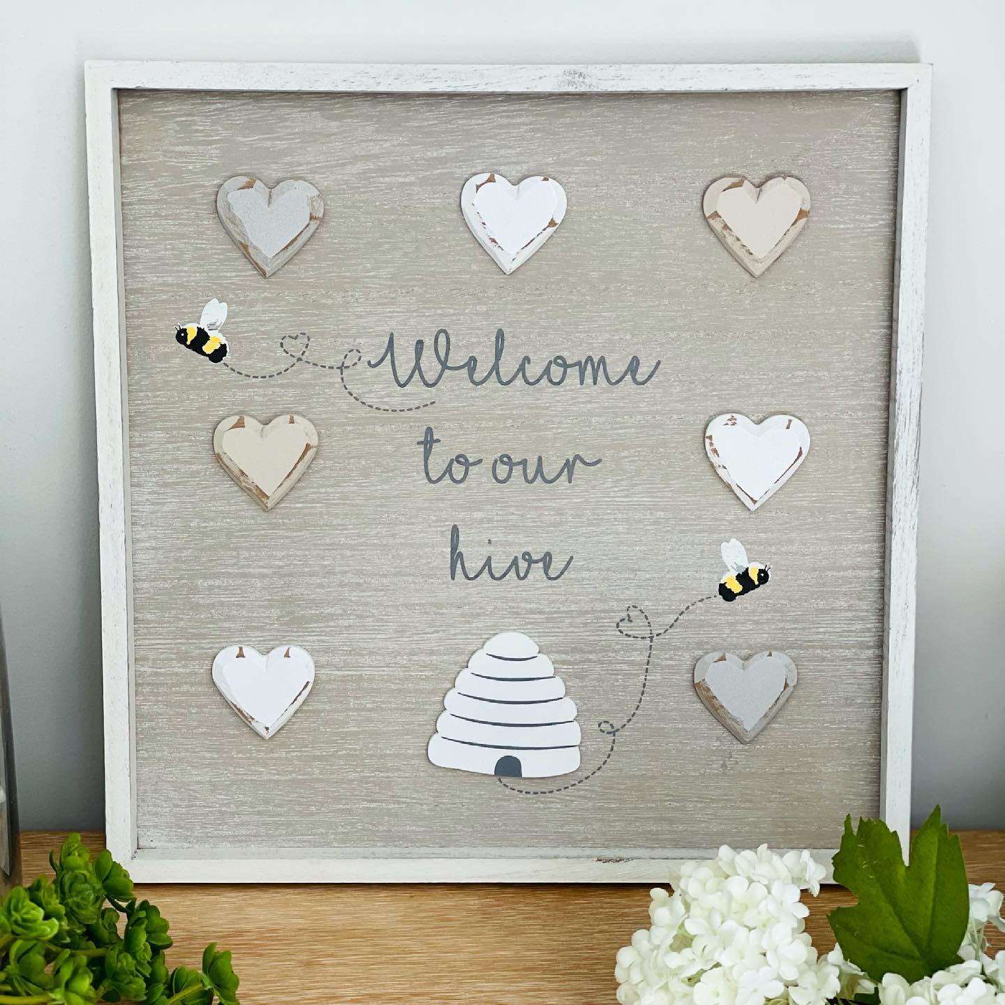 Bee Hive Home Plaque