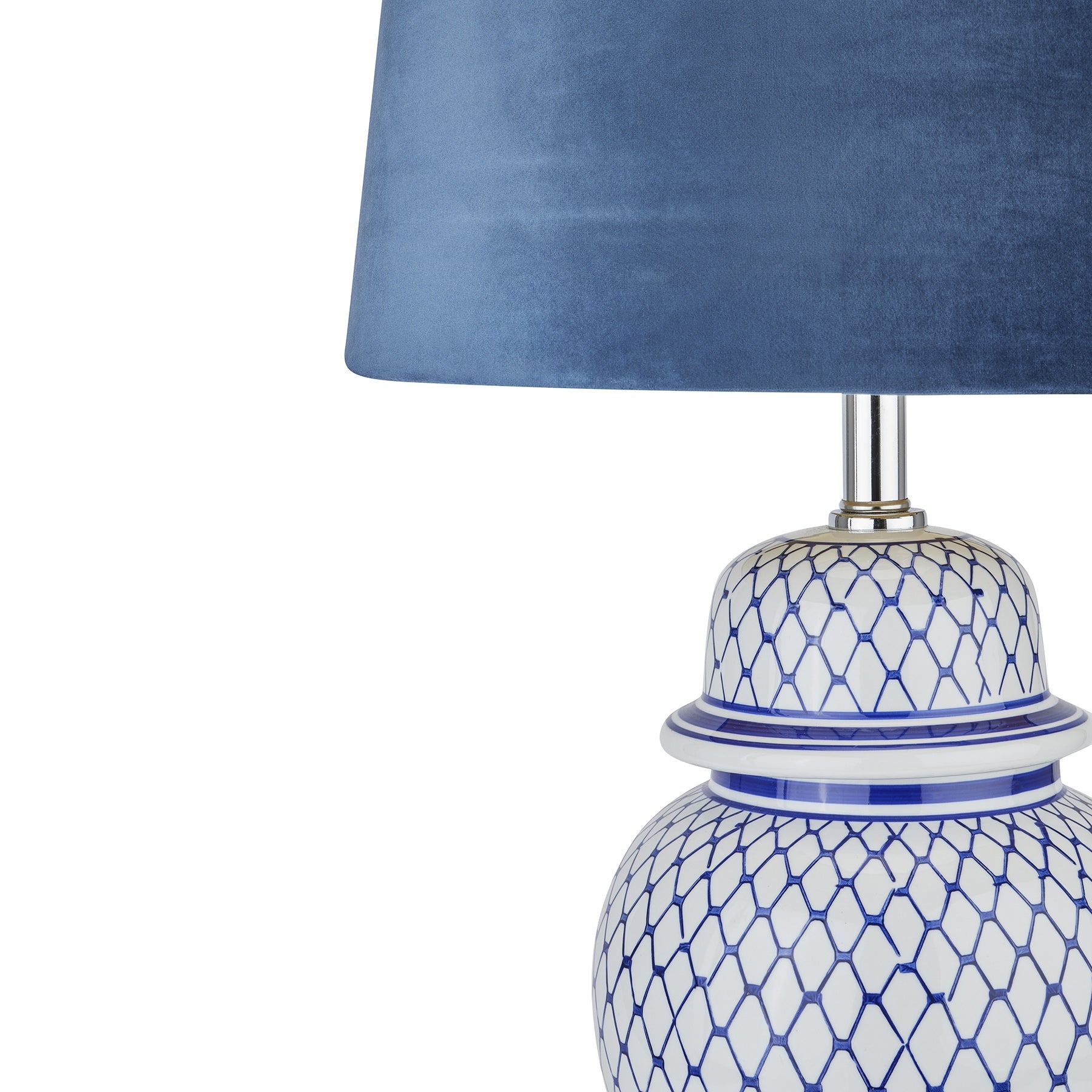 Malabar Blue and White Ceramic Lamp