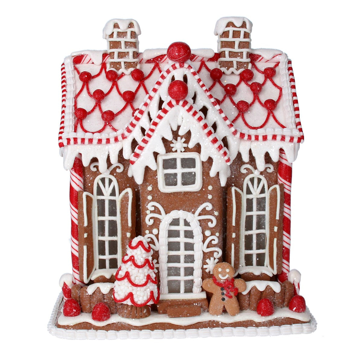 Light Up Gingerbread House - Candy Cane Lane