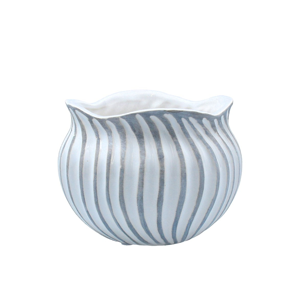 Grey Wave Pot Cover - Small