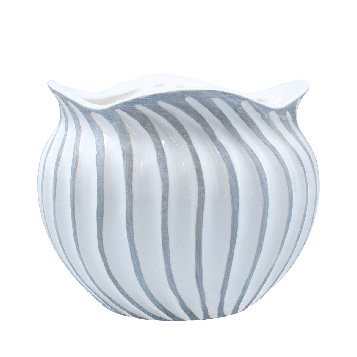 Grey Wave Pot Cover - Large